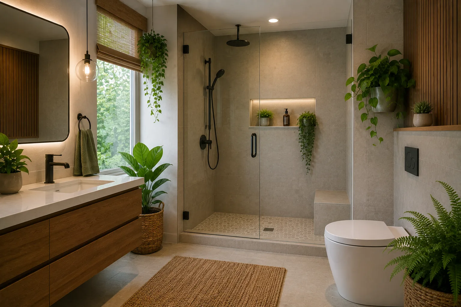 Sustainable Bathroom Design Handbook – Green Remodeling, Natural Elements & Eco-Conscious Living Tips