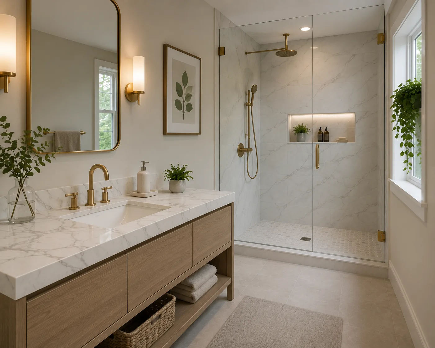 Marble vs Quartz – Which is the Superior Bathroom Countertop?