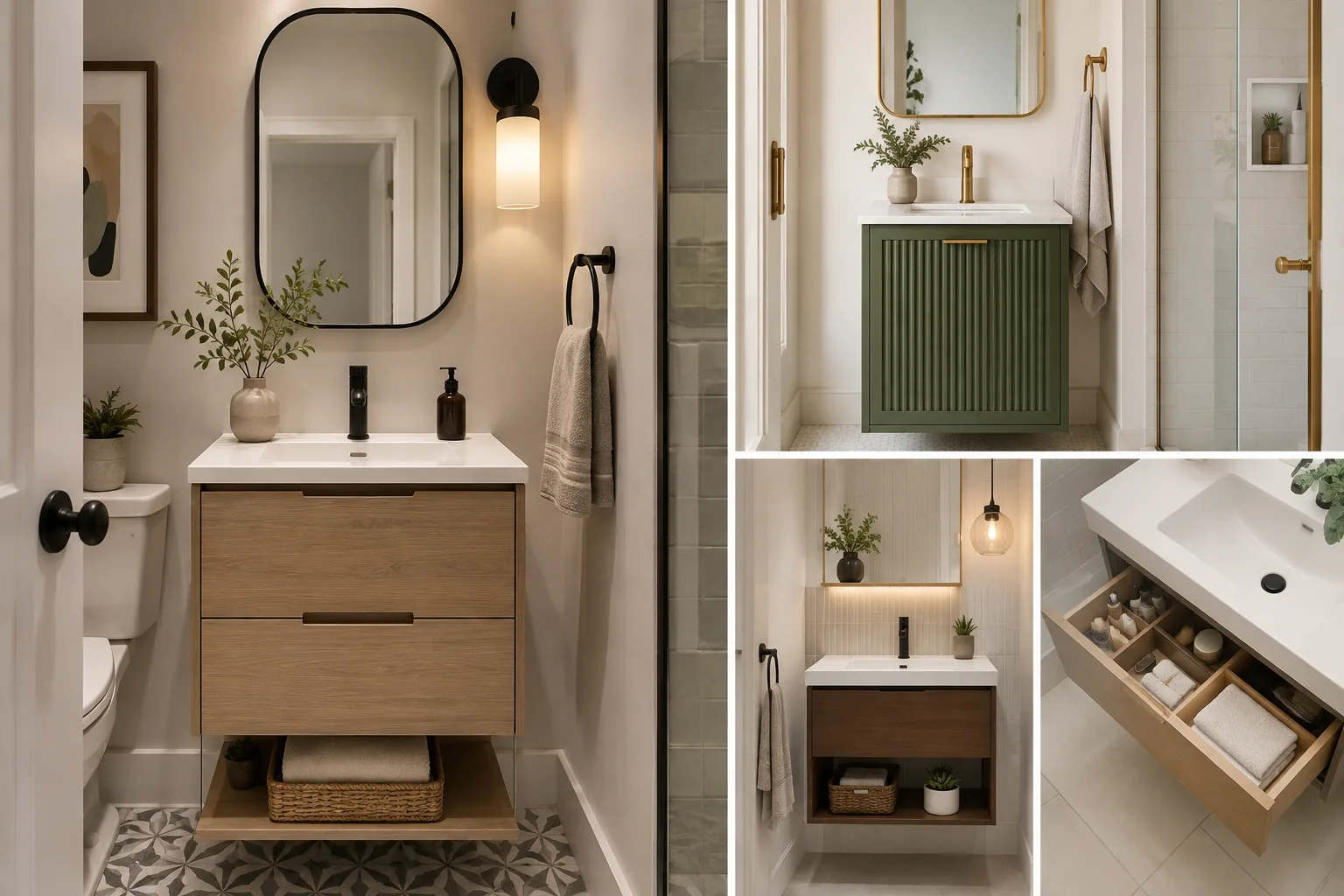 Stylish Small Bathroom Vanity Solutions That Optimize Space and Design.