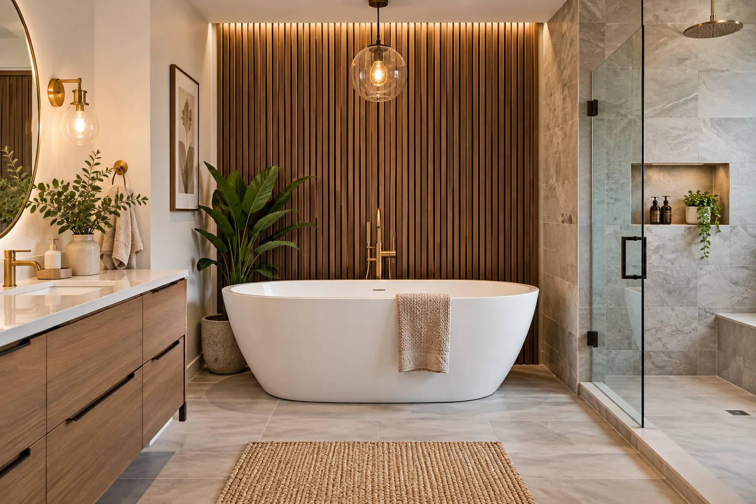 10 Focal Wall Ideas That Show How Bathroom Accent Walls Work